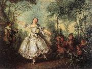 LANCRET, Nicolas Mademoiselle de Camargo Dancing g oil painting reproduction